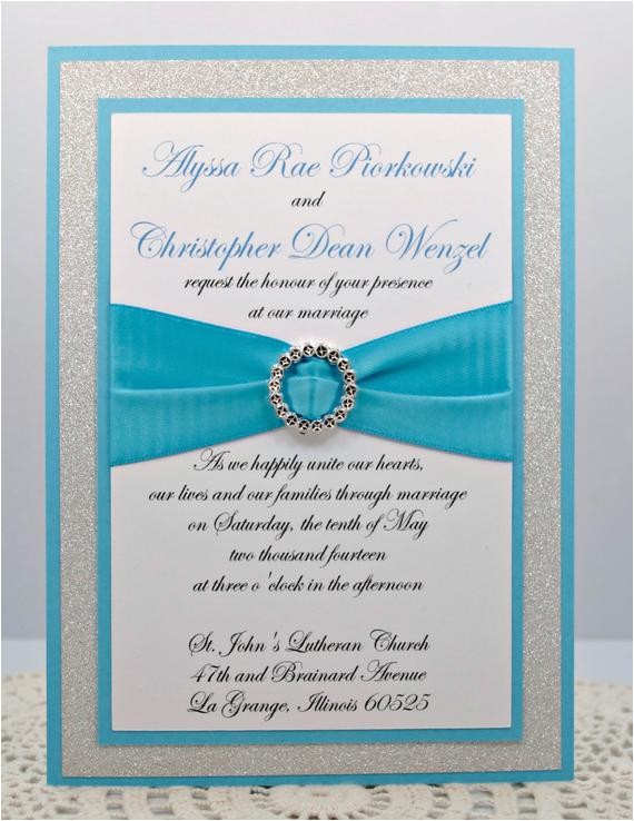 diy turquoise and silver wedding