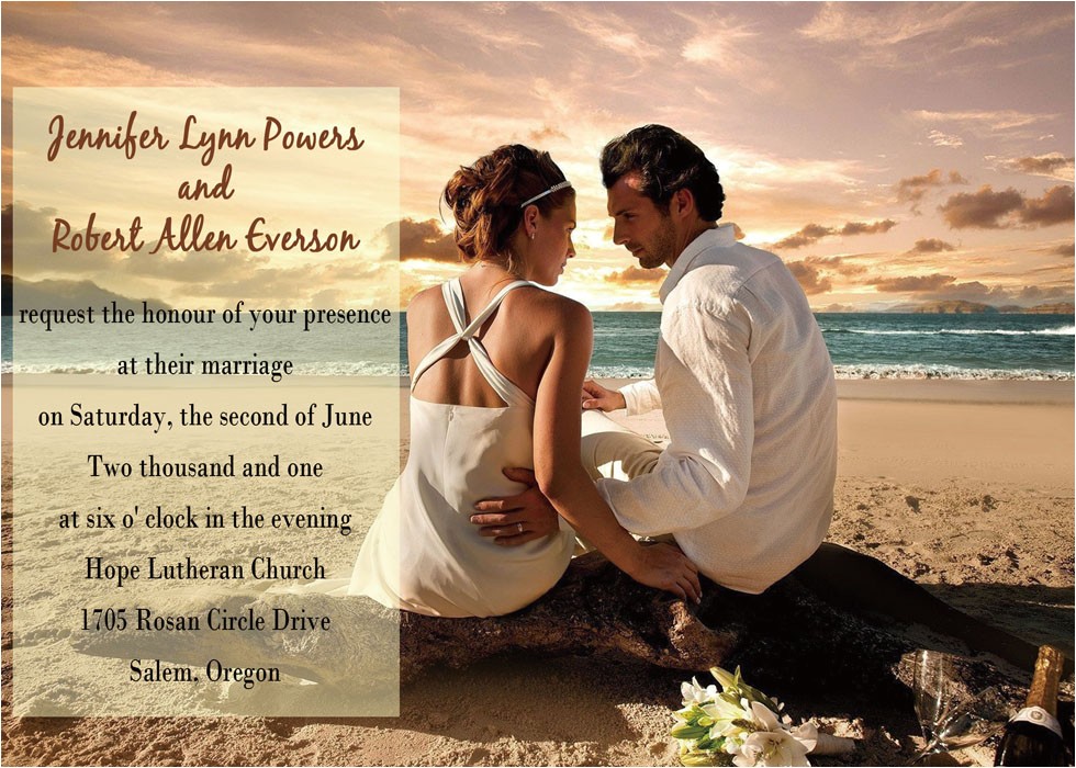 the beach wedding invitations