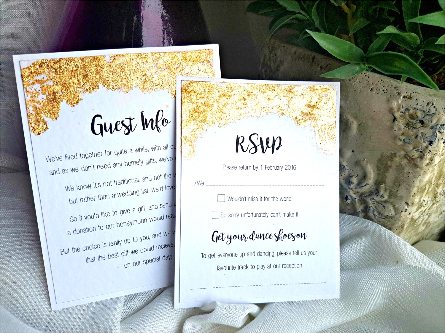 wedding invitation inserts