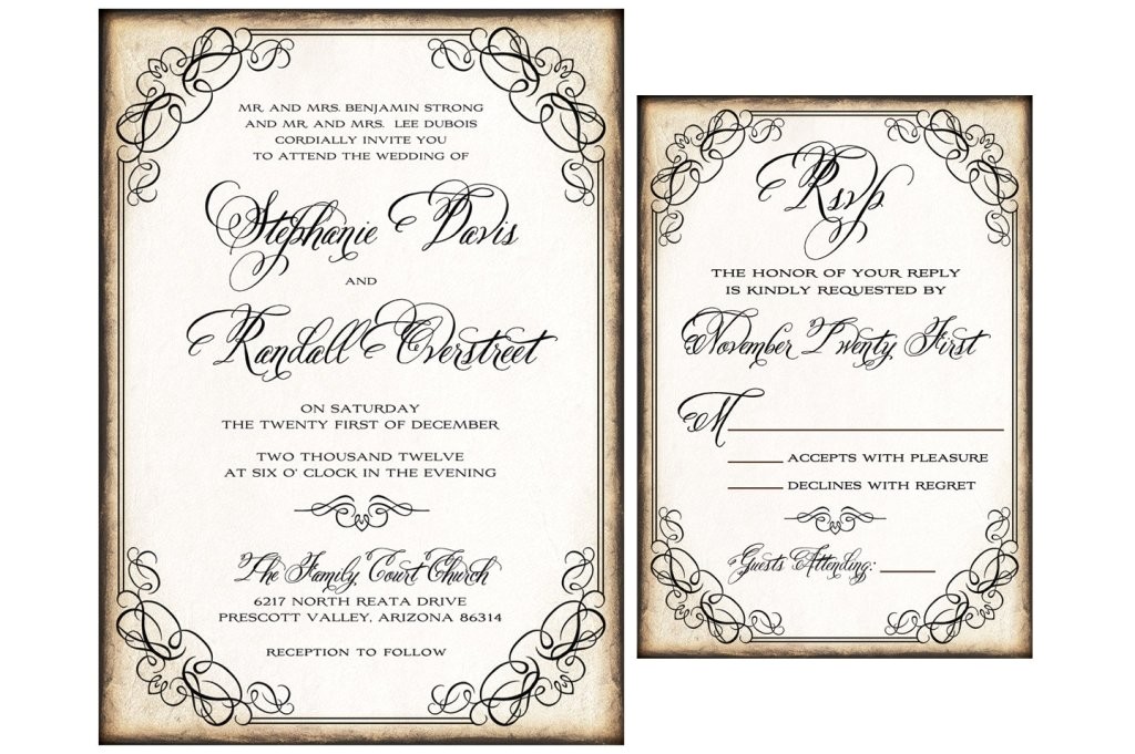 wedding invitation inserts