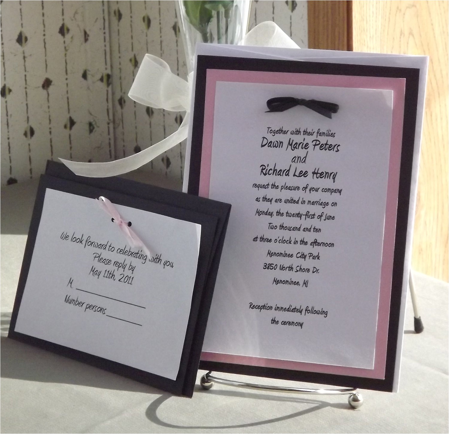 do it yourself wedding invitations in a wedding plan