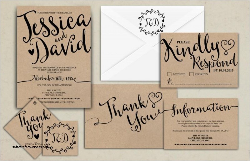 what is included in a wedding invitation suite