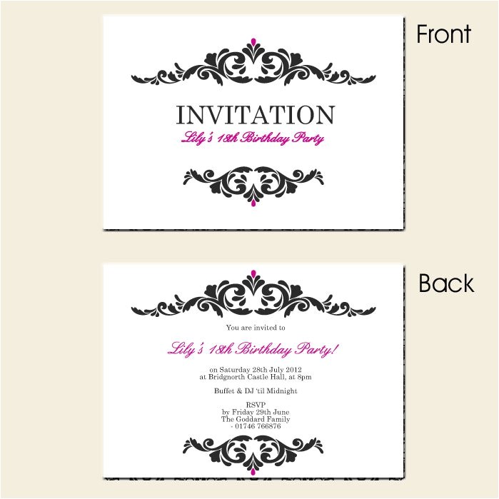 free printable surprise 18th birthday invitations