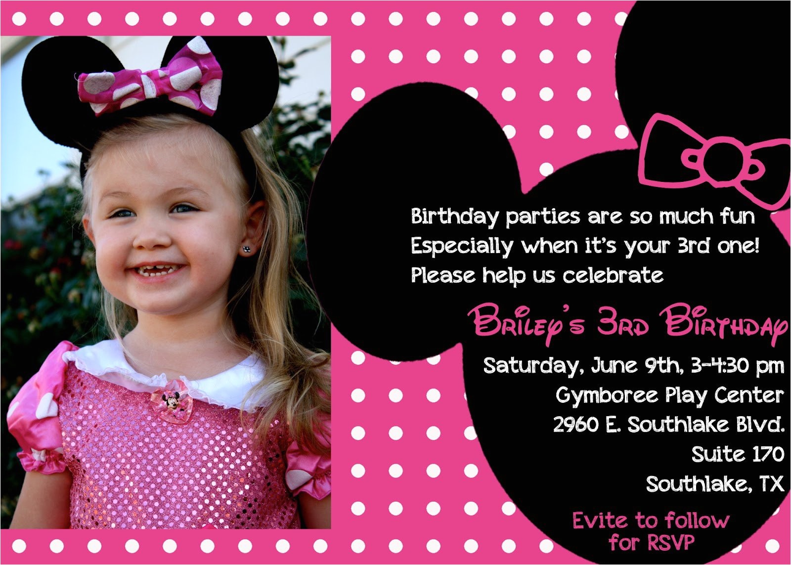 5 year old birthday invitation wording