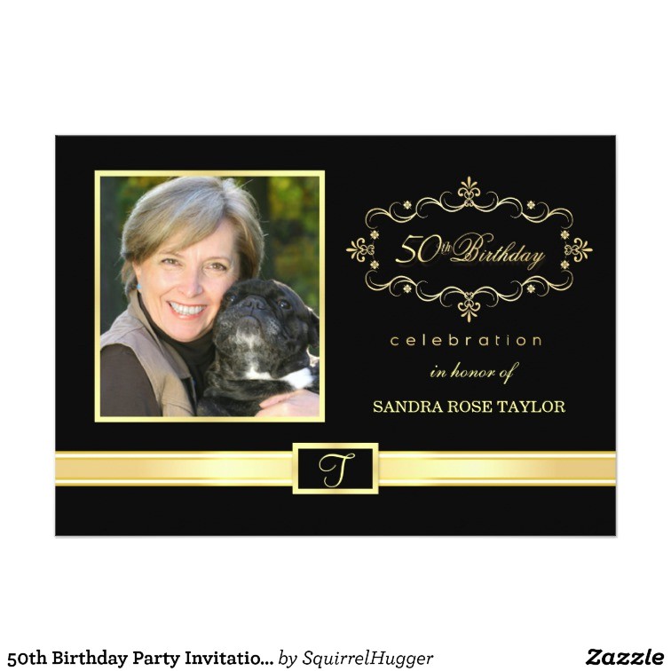 50th birthday party invitations with photo 161558533277685042