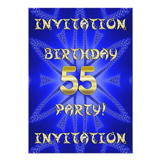 55th birthday party invitation 161006124738248139