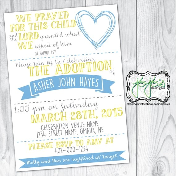 adoption celebration invitation