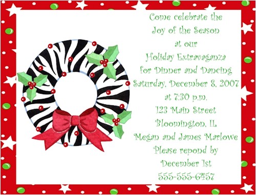 after christmas party invitations
