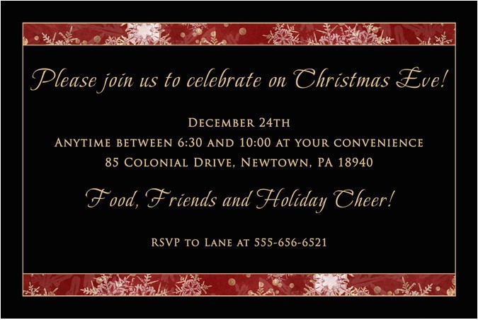 after christmas party invitations
