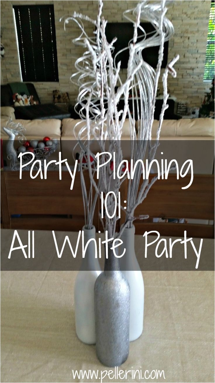 all white party invitation ideas