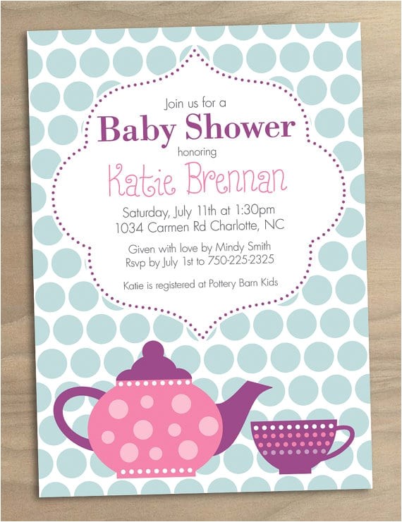 free printable girl baby shower invitation