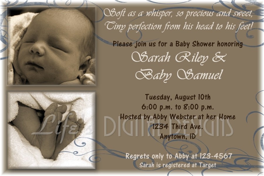 welcome home baby shower invitations wording