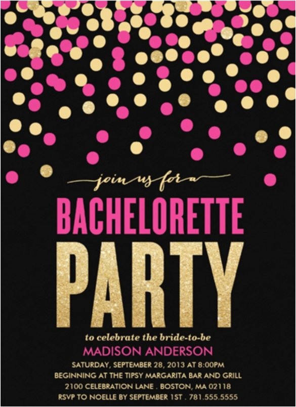 sample bachelorette invitation