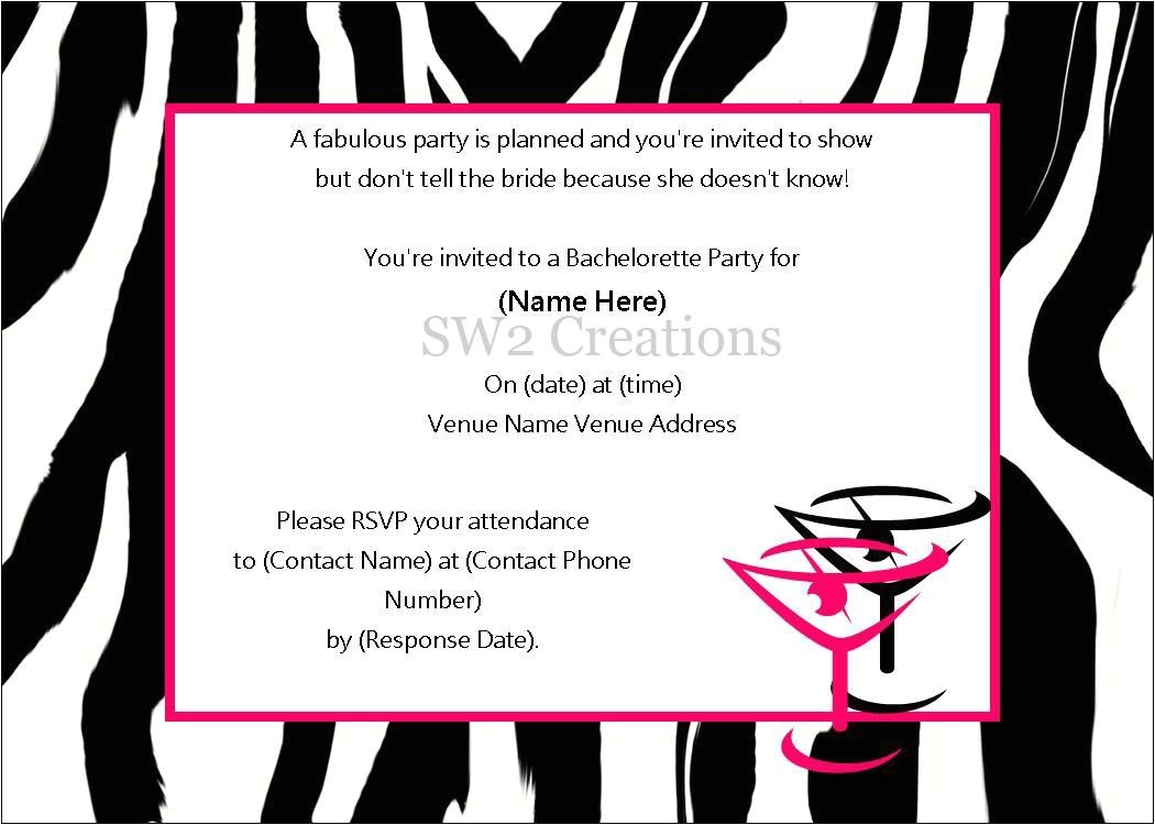 tips for choosing bachelorette party invitation wording free