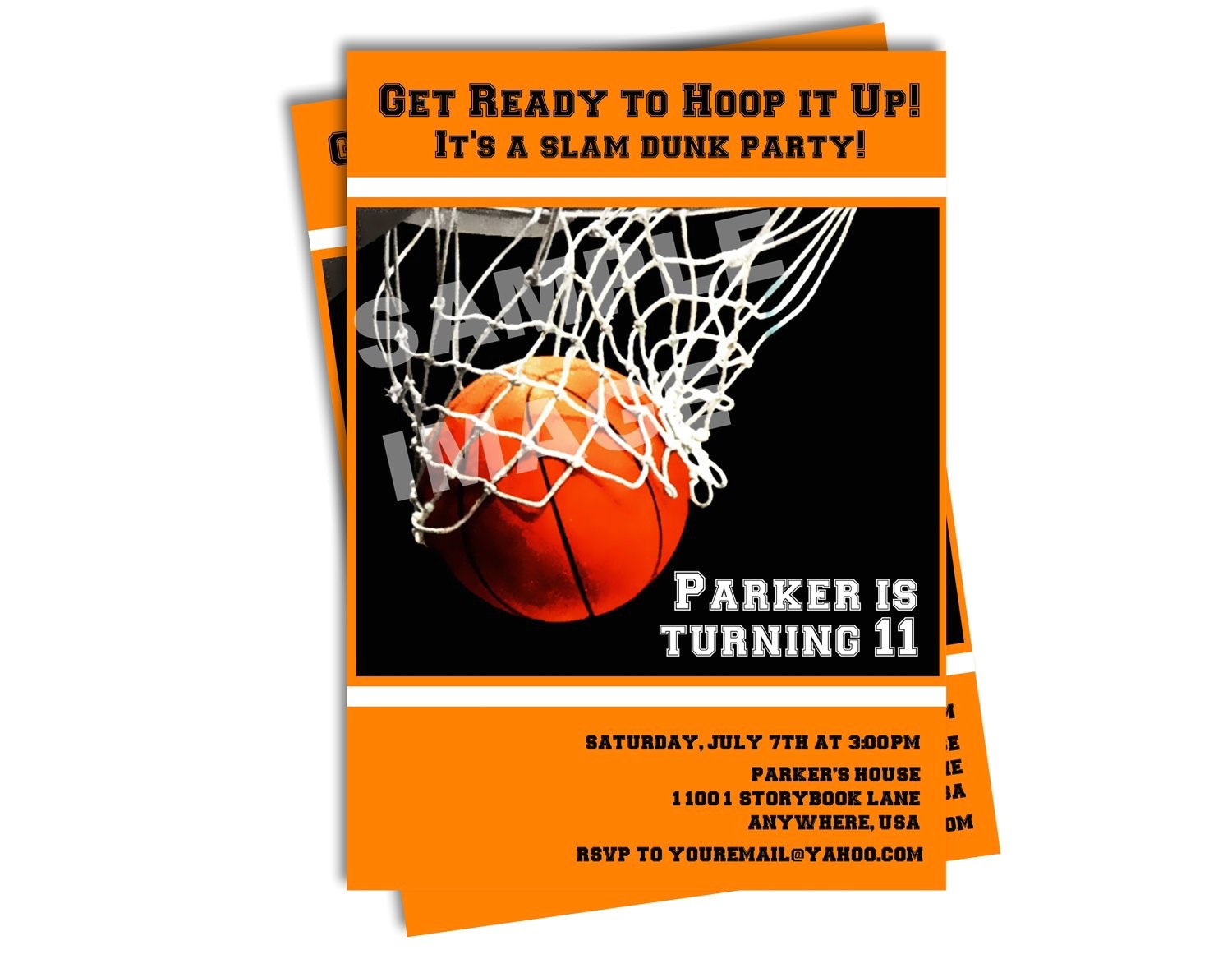 basketball invitation sports invitation