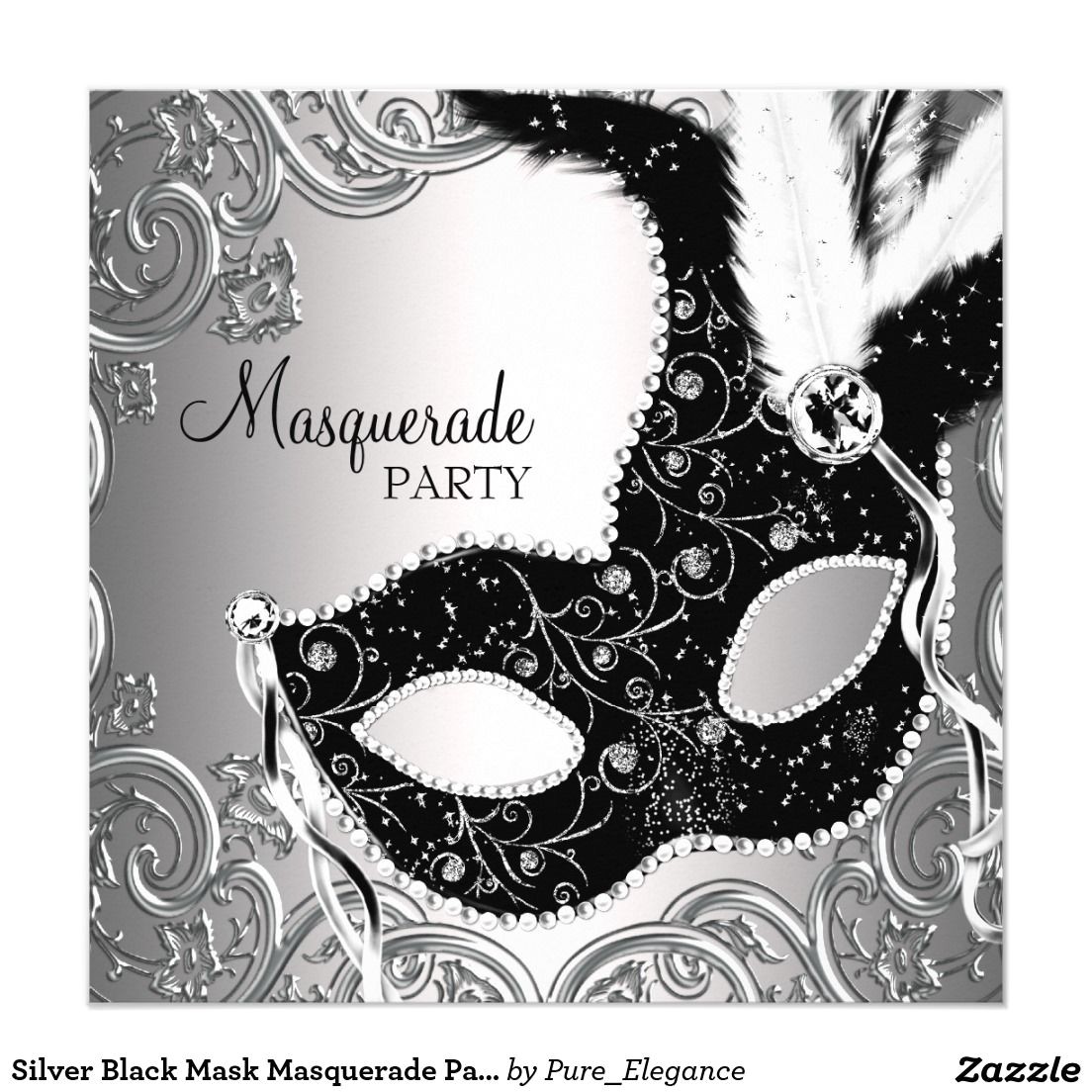 black and white masquerade party invitations shtml