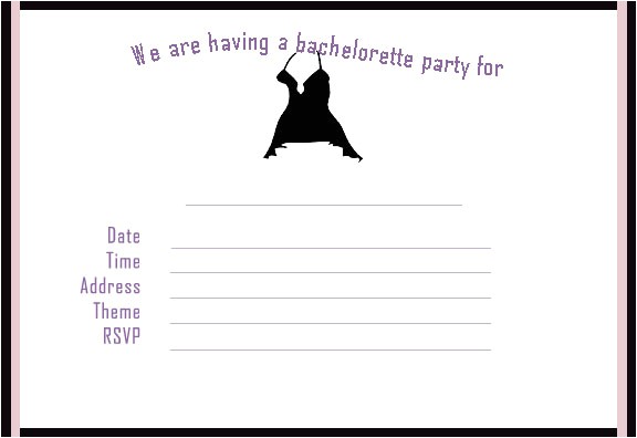 bachelorette invites