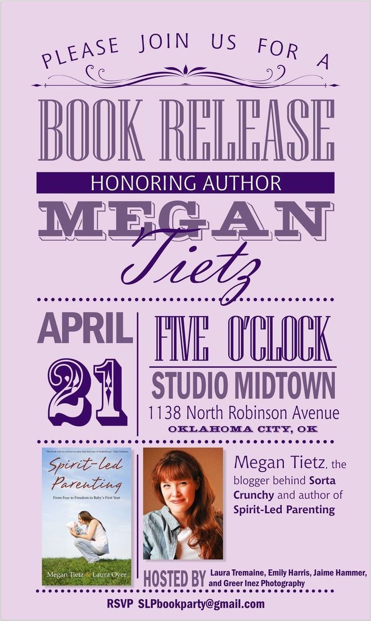 book signing invitation template