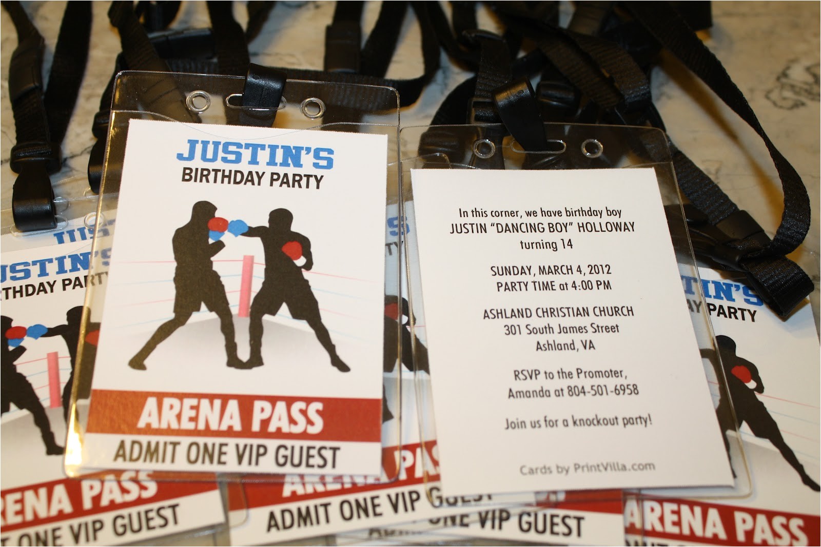 justins boxing party