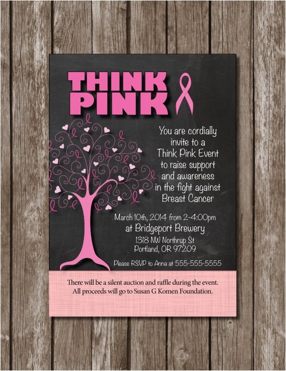 think pink breast cancer fundraiser support