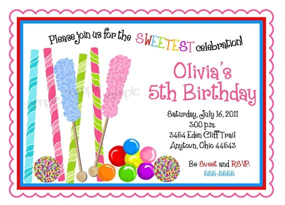 candyland party invitation wording