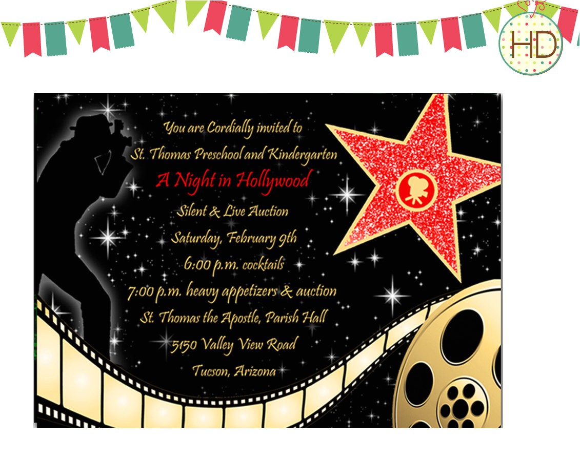 hollywood party invitations together with a picturesque view of your party invitation templates using bewitching invitations 3