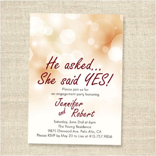 affordable shimmery elegant engagement party invitation cards ewei012