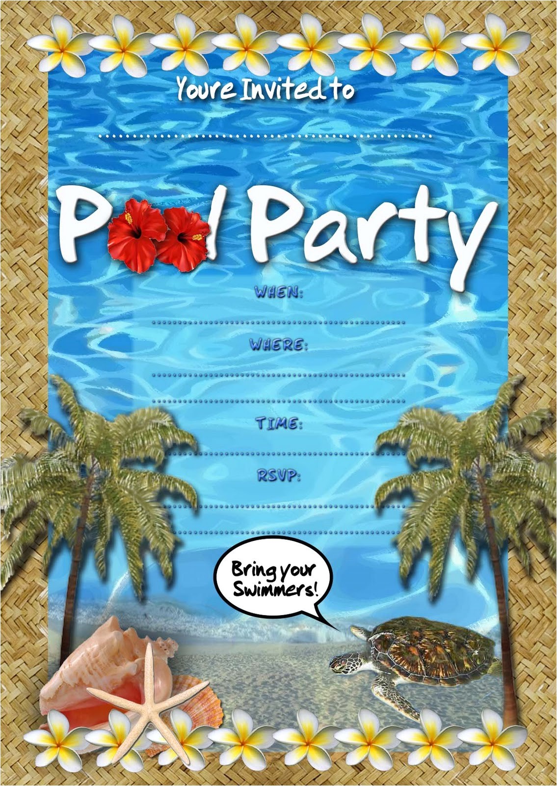 pool party invite