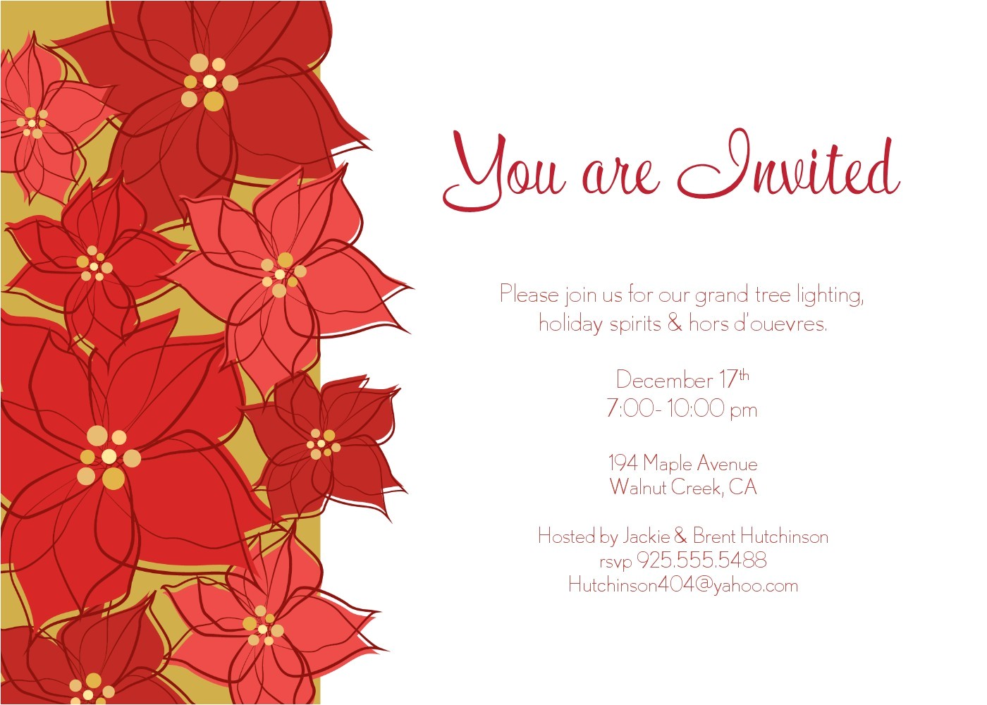 christmas invitations for outlook