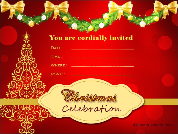 christmas invitation cards