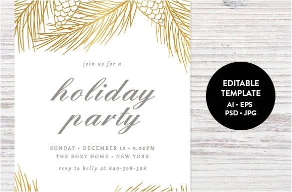 holiday invitation template