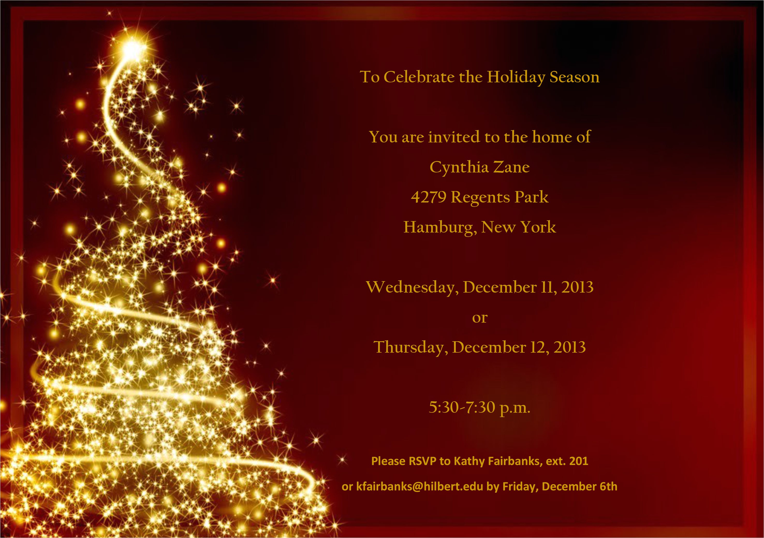 christmas party invitation templates free download