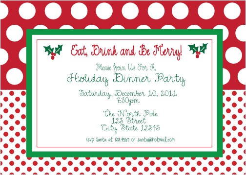 free printable christmas party invitations template