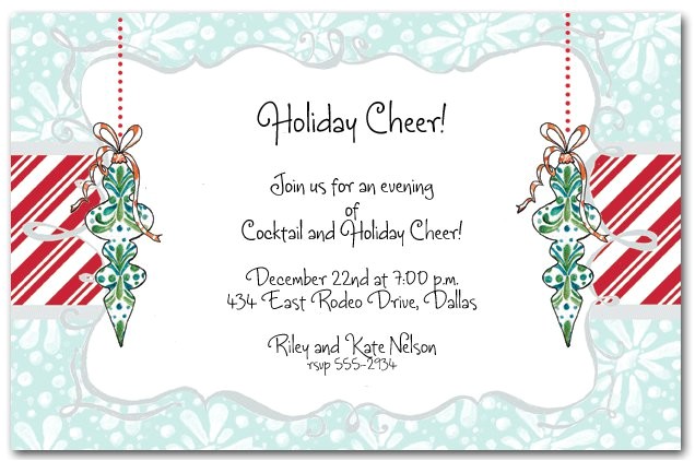 work christmas party invitation