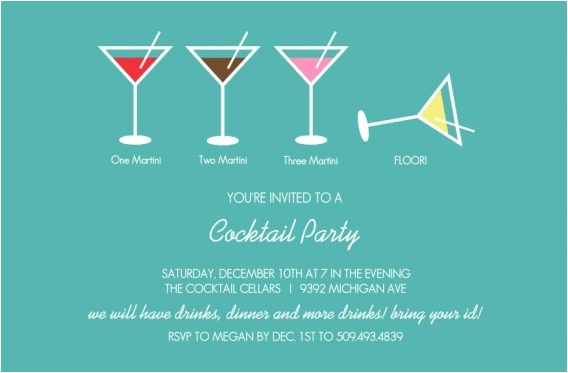 funny cocktail party invitation wording