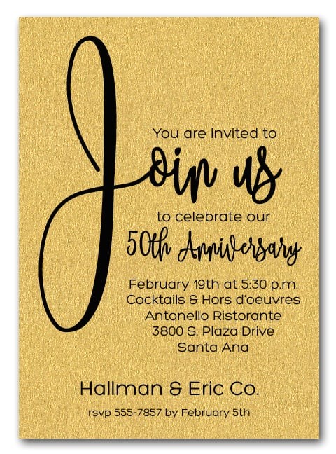 gold join us business anniversary