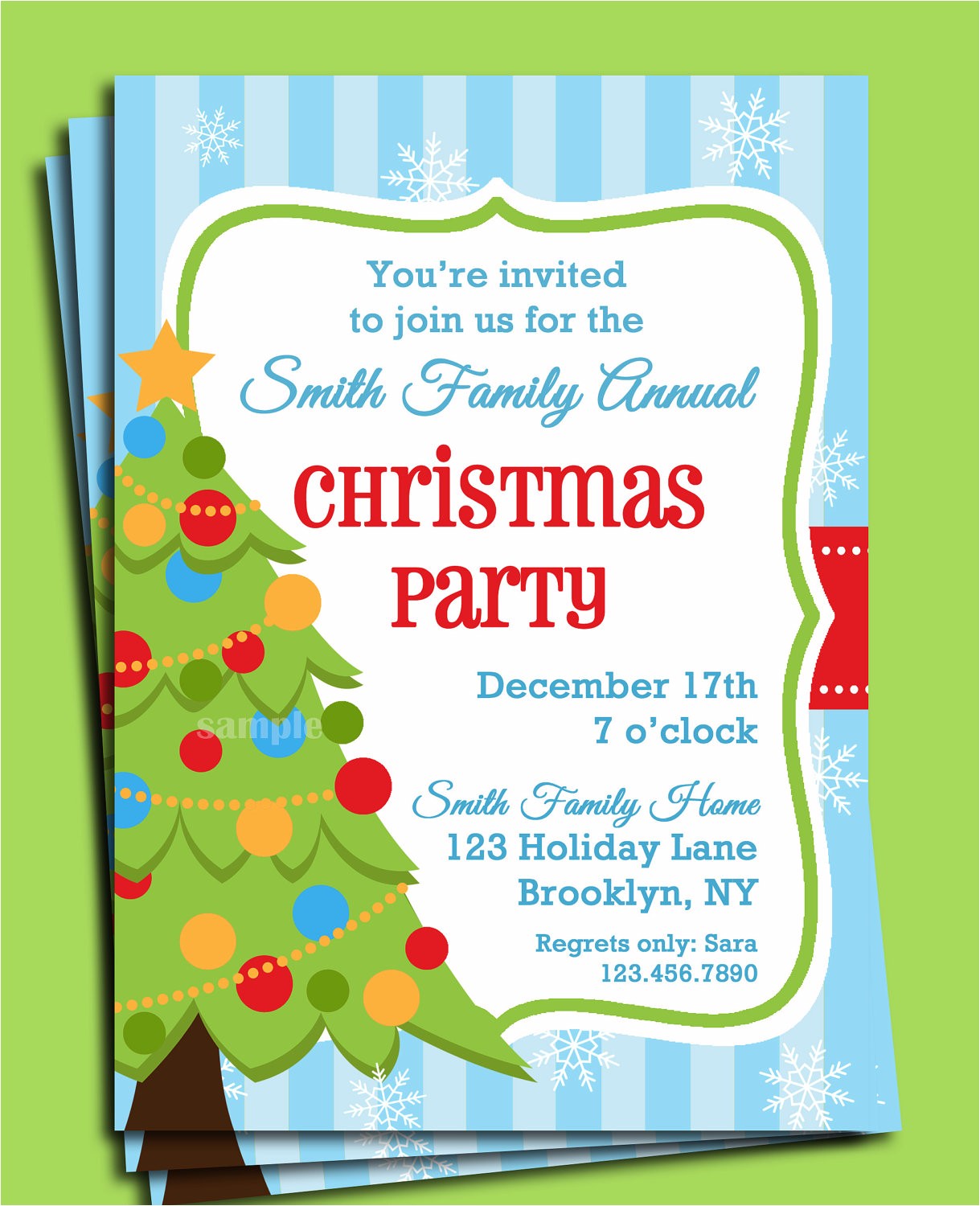 christmas party invitation ideas free download