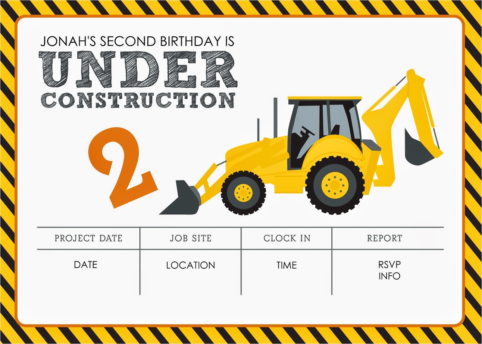 construction themed birthday party free