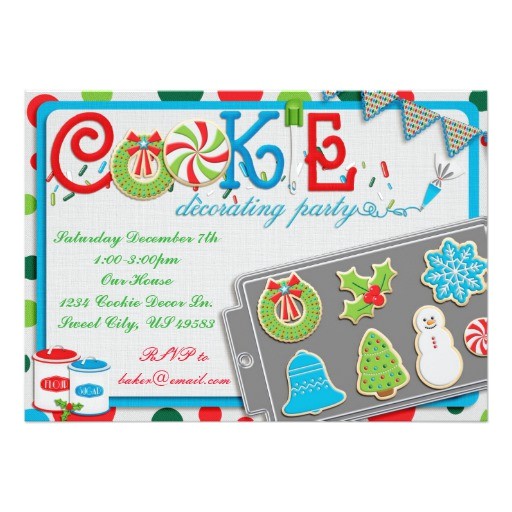 cookie decorating party invitation 256375372595992506