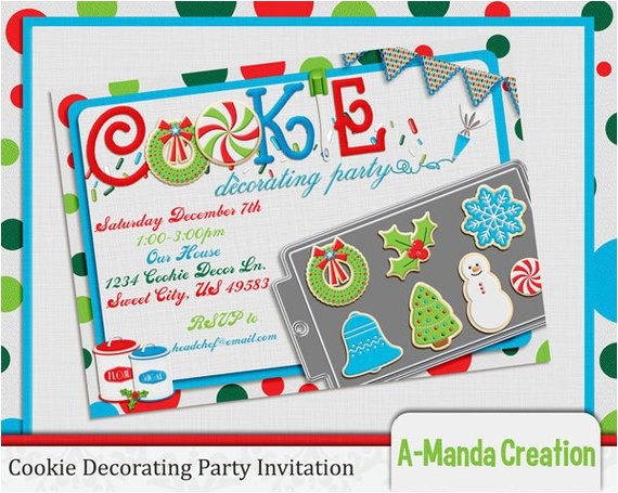 christmas cookie decorating party