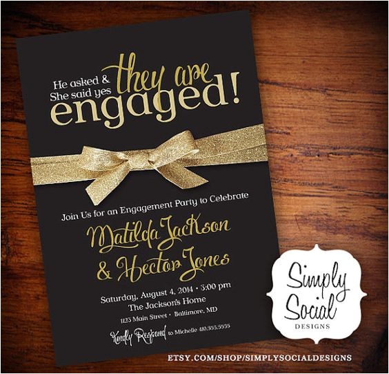 surprise engagement party invitations