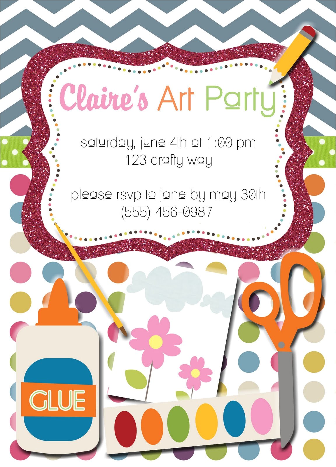 arts and crafts birthday party