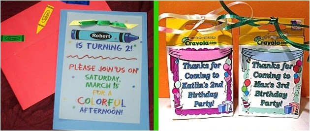 a colorful crayola birthday party