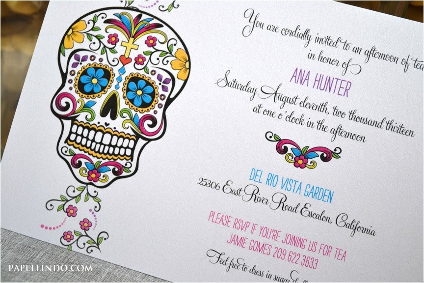 diy printable day of the dead invitation