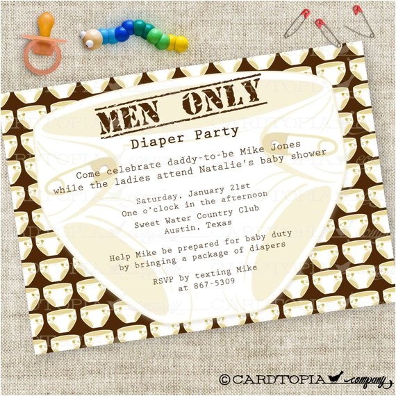 men only diaper party man shower