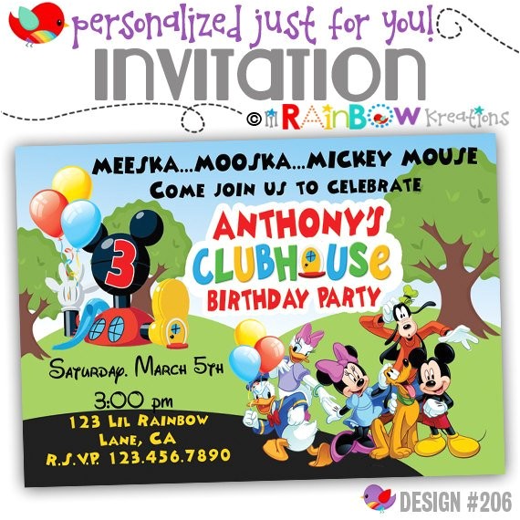 206 diy mickey mouse clubhouse party