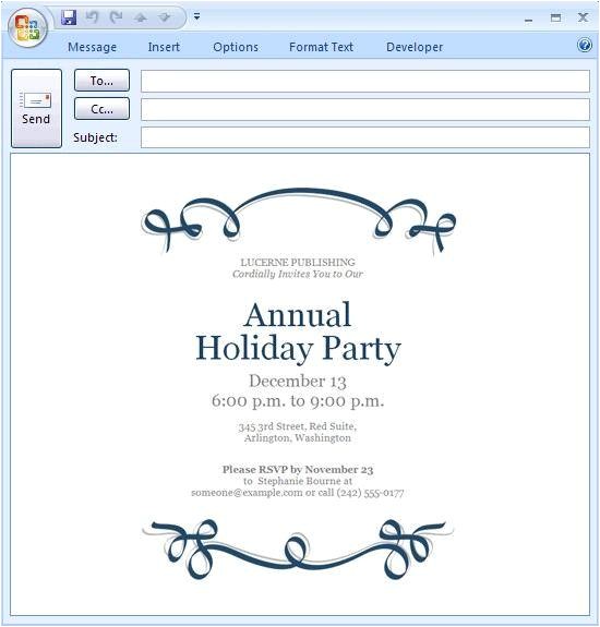 electronic christmas party invitations