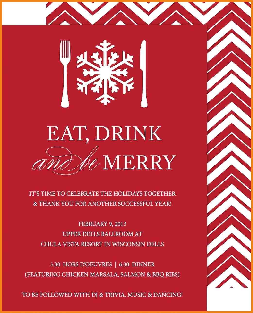 5 christmas staff party invitations templates