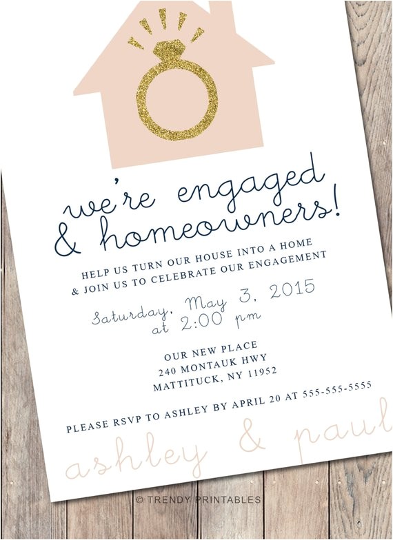 engagement party invitation housewarming
