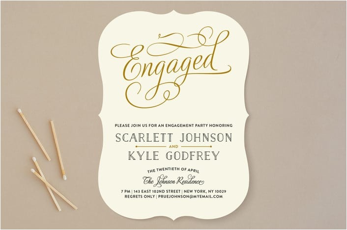 how to word engagement party invitations